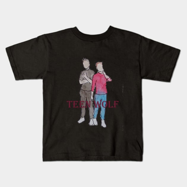 Teen wolf Kids T-Shirt by Lizuza